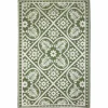 Esschert Design  Bladeren buitenkleed 120 x 180 cm green white