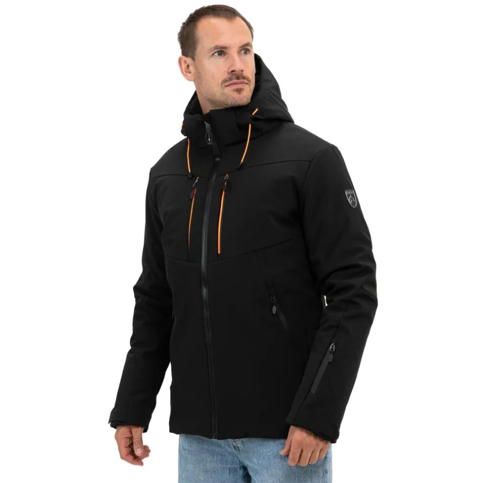 Falcon Boris softshell winterjas heren black