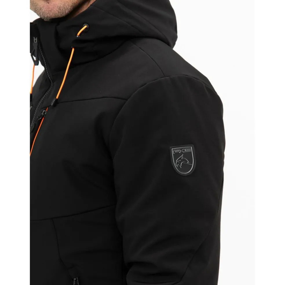 Falcon Boris softshell winterjas heren black