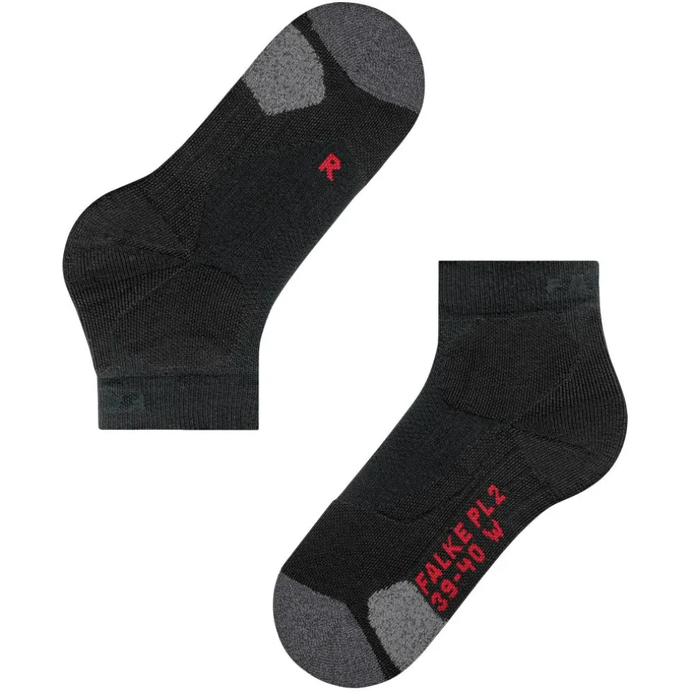 Falke PL2 Short tennissokken dames black