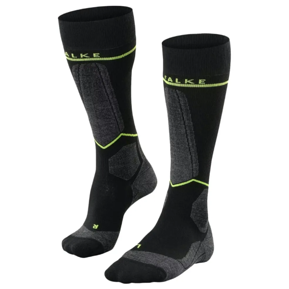 Falke SK Compression Energy skisokken heren black lightning