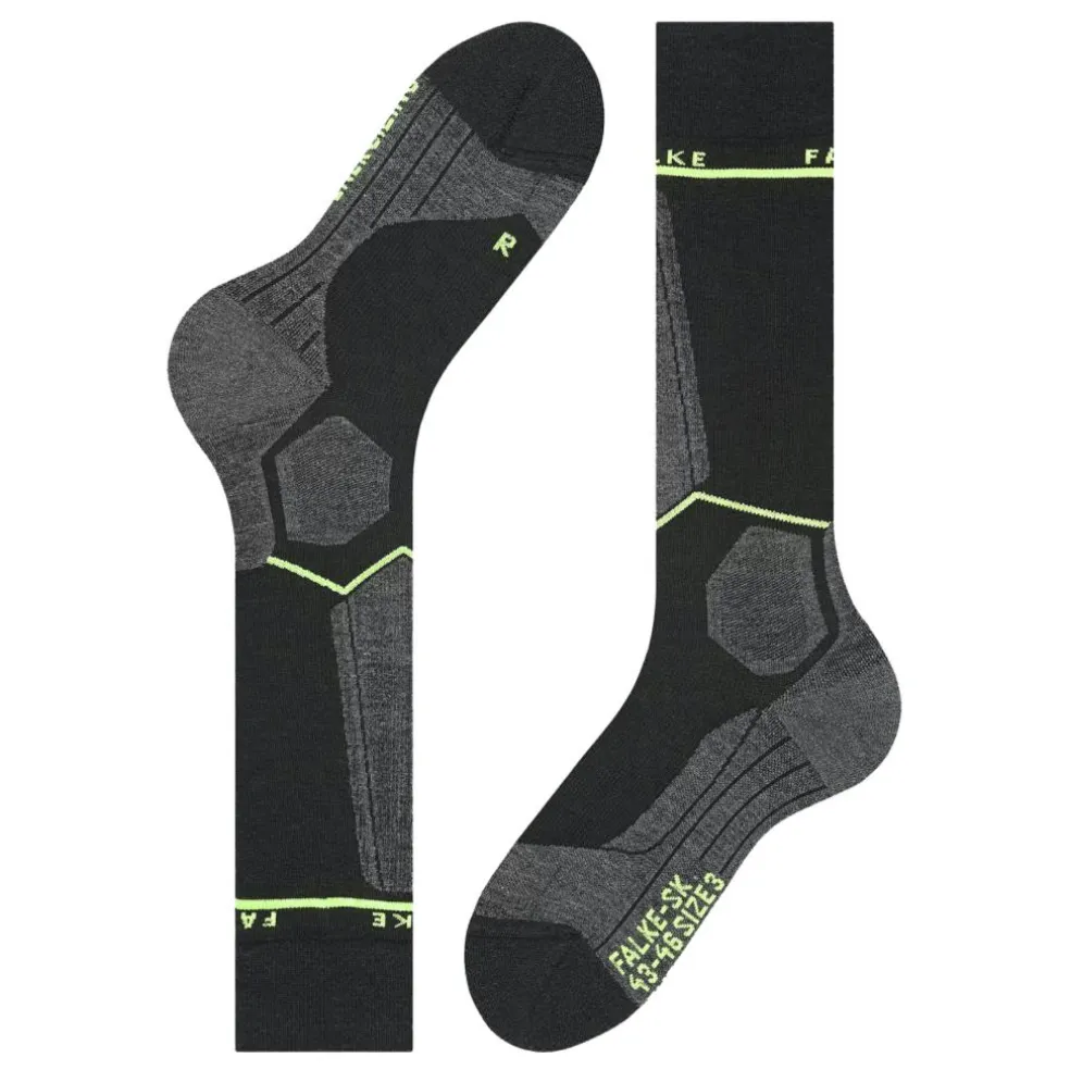 Falke SK Compression Energy skisokken heren black lightning