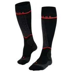 Falke SK Compression Energy skisokken dames black neon red