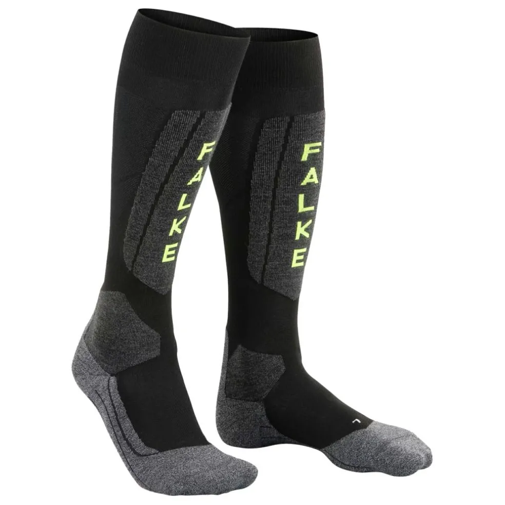 Falke SK5 Expert skisokken heren black lightning