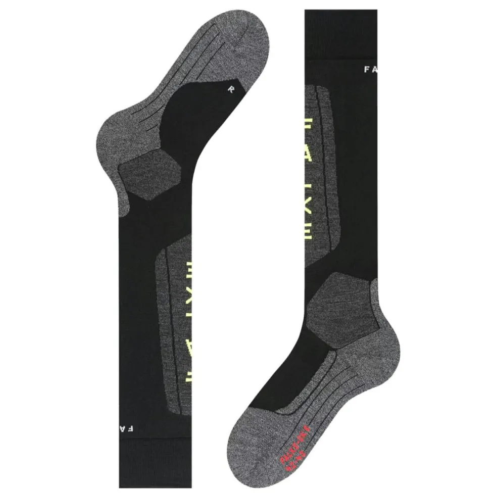 Falke SK5 Expert skisokken heren black lightning