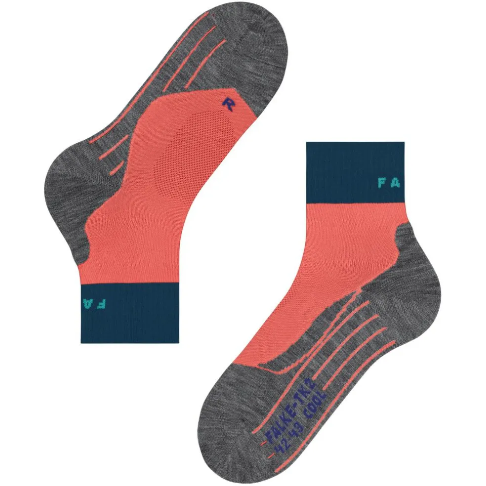 Falke TK2 Explore Cool Short wandelsokken dames coral