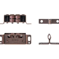 Fawo Dubbele rolsnapper en sluitlip set van 2 stuks