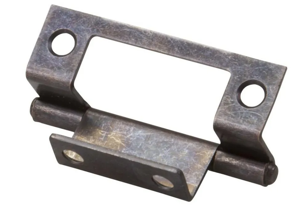 Fawo Kastscharnier dubbele knik 50 x 20 mm per 4 stuks Bruin