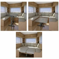 Fawo Krause tafelpoot 750 mm lichtgrijs