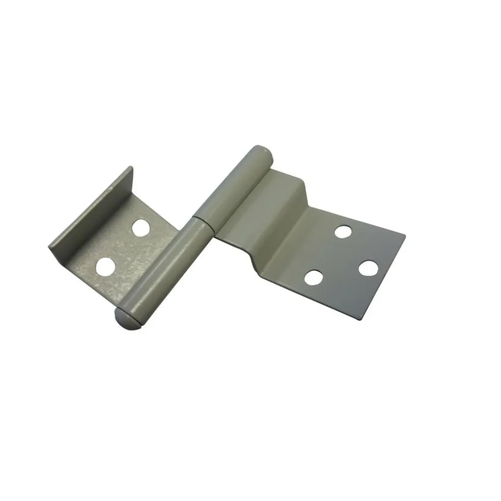 Fawo Linksdraaiend deurprofiel scharnier lichtgrijs per 2 stuks