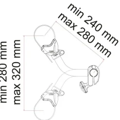 Fiamma Bike-Block Pro S 2 fietsklem deep black