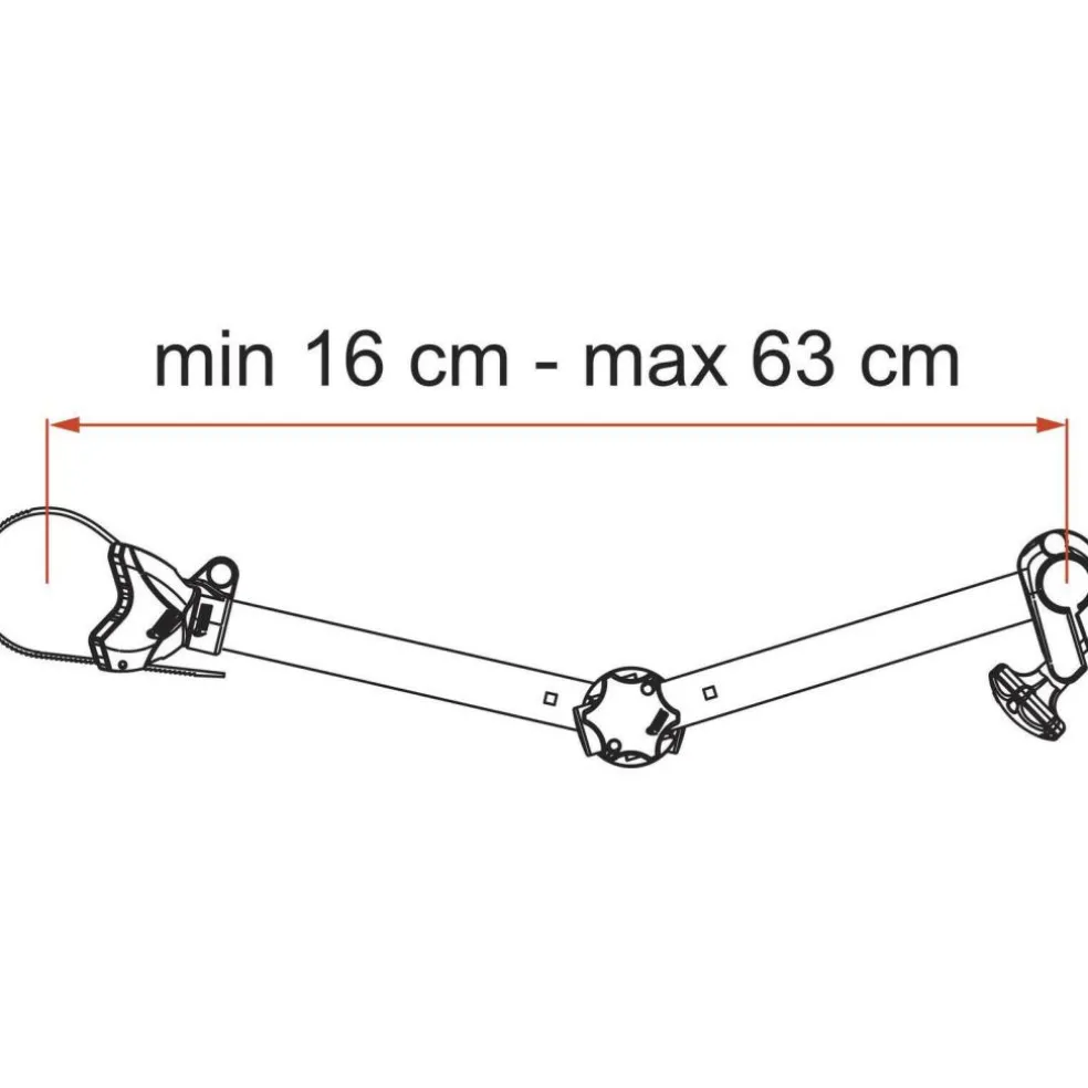 Fiamma Bike-Block Pro S D2 fietsklem deep black