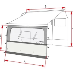 Fiamma Blocker Pro 440 voorwand 415 x 200 cm
