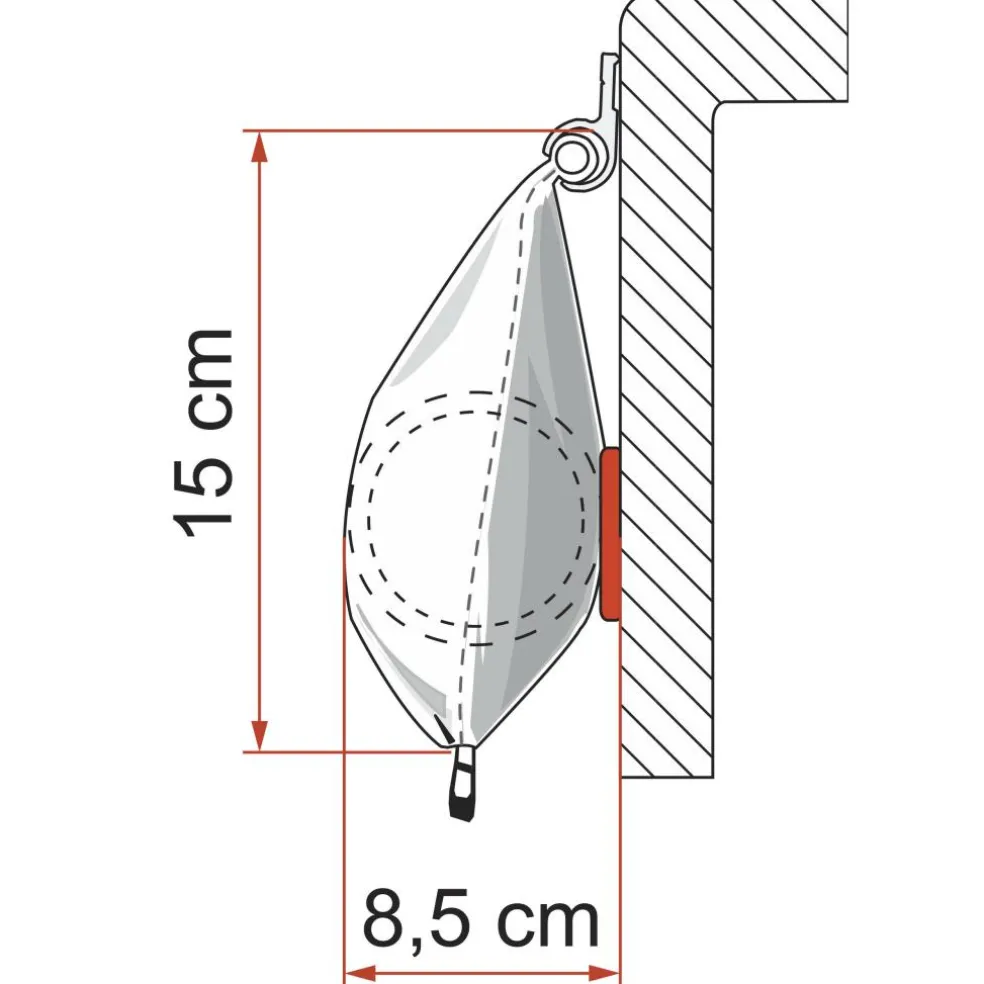Fiamma CaravanStore 500 XL zakluifel - Royal Grey