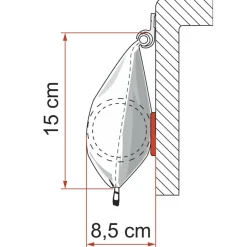 Fiamma CaravanStore 190 zakluifel - Royal Grey