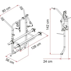 Fiamma Carry Bike Volkswagen T5 na 07 2003 fietsendrager black
