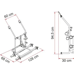 Fiamma Carry Bike Volkswagen T3 fietsendrager black