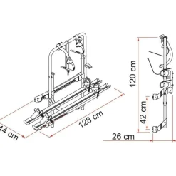 Fiamma Carry-Bike 200 DJ fietsendrager  deep black