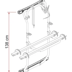 Fiamma Carry-Bike DJ fietsendrager bevestigingsset voor  Sprinter 2006-2018 Crafter 2006-2016 aluminium