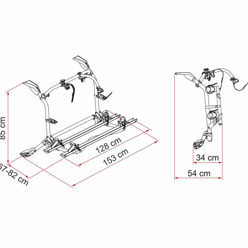 Fiamma Carry-Bike fietsendrager Volkswagen T6 Pro deep black