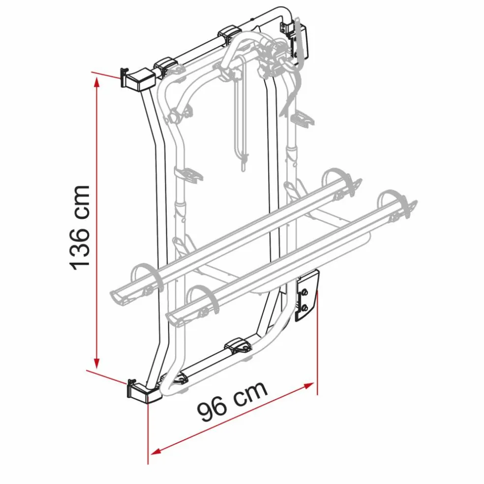 Fiamma Carry-Bike Frame kit voor Ducato Jumper Boxer vanaf 2006