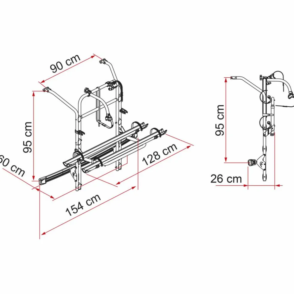 Fiamma Carry-Bike Mercedes V Class Premium vanaf 2014 fietsendrager