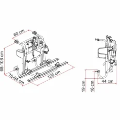 Fiamma Carry-Bike Motor Lift 77 fietsendrager