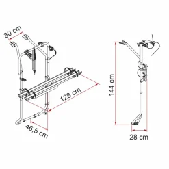 Fiamma Carry-Bike Volkswagen T5 D - T6 D fietsendrager  deep black