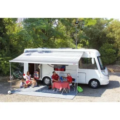 Fiamma F45 S 300 cassetteluifel polar white - Royal Grey