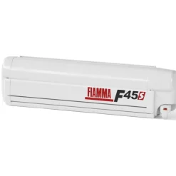 Fiamma F45 S 300 cassetteluifel polar white - Royal Grey