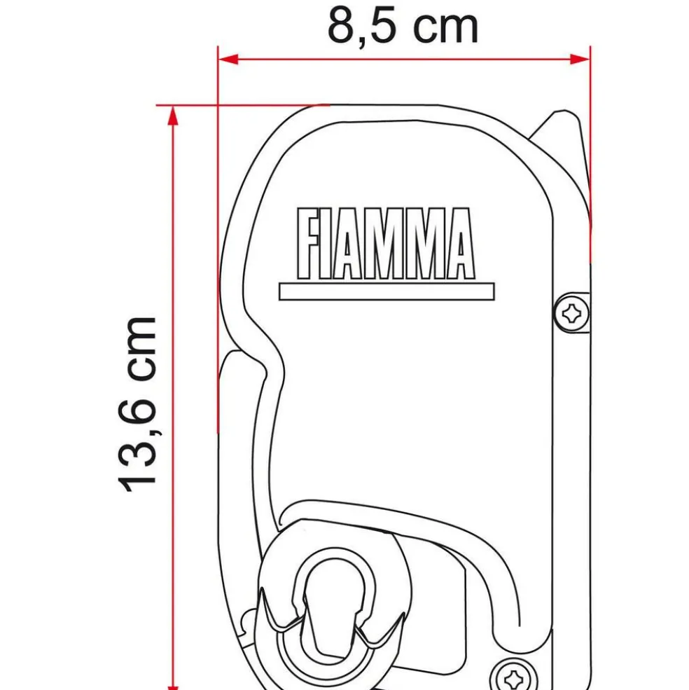 Fiamma F45 S 450 cassetteluifel titanium - Royal Grey