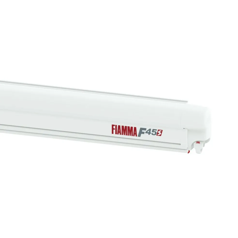 Fiamma F45 S 230 cassetteluifel polar white - Royal Grey