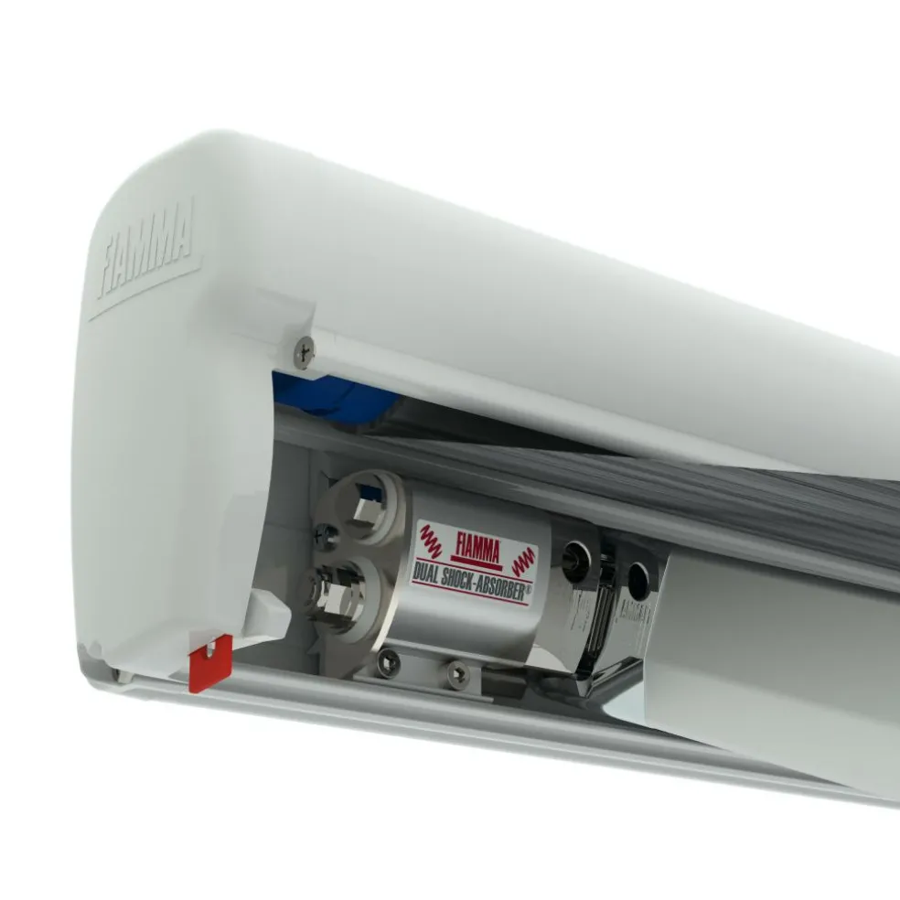 Fiamma F45 S 375 cassetteluifel polar white - Royal Grey