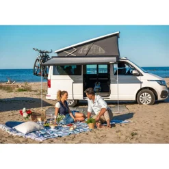 Fiamma F45 S 300 VW Multivan Transporter T5 T6 met C-rail  cassetteluifel deep black - Royal grey
