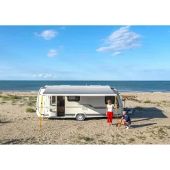 Fiamma F80s 425 cassetteluifel polar white - Royal Grey  V25