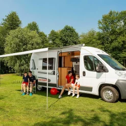 Fiamma F80s 400 cassetteluifel polar white - royal grey