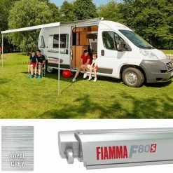 Fiamma F80s 450 cassetteluifel titanium - royal grey