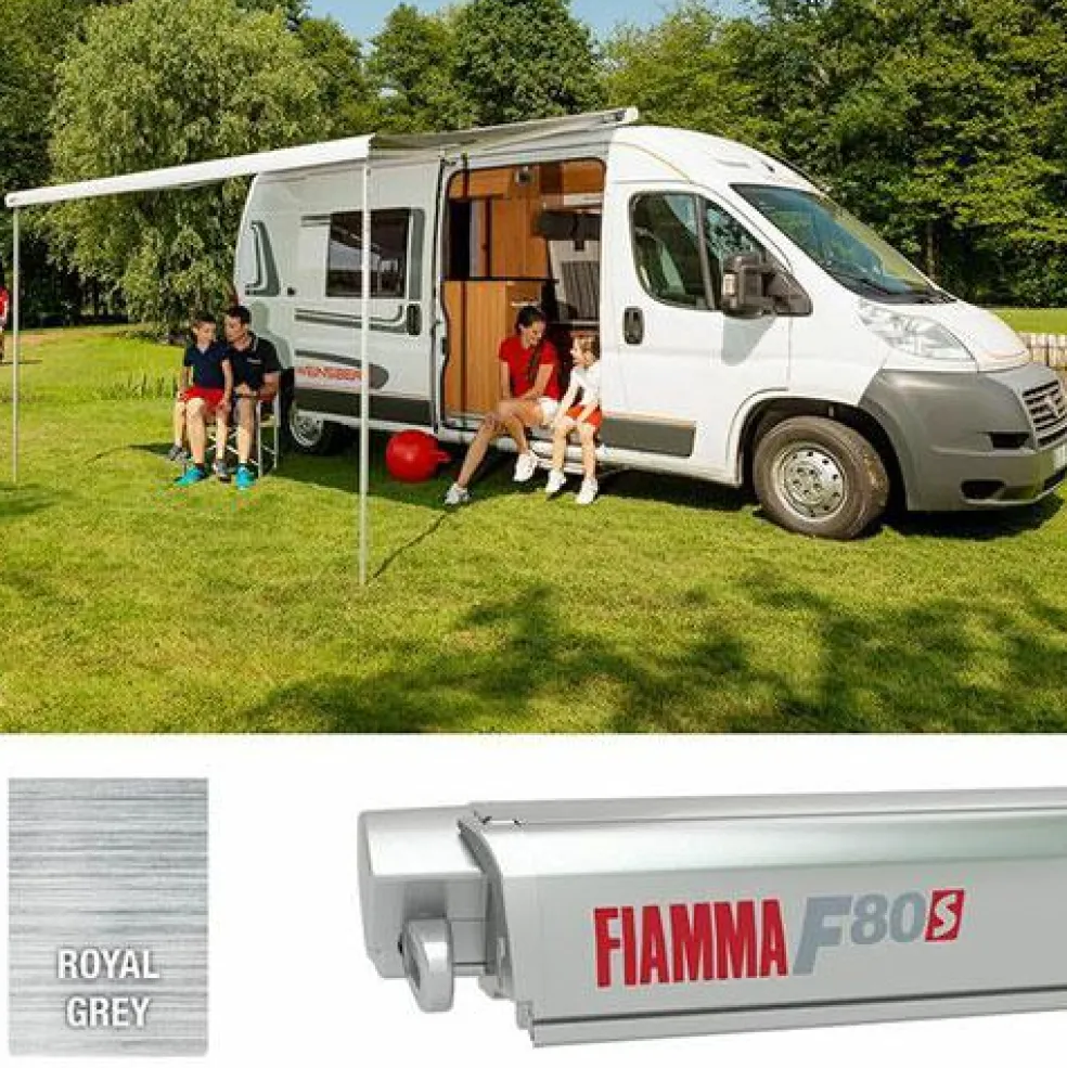 Fiamma F80s 450 cassetteluifel titanium - royal grey