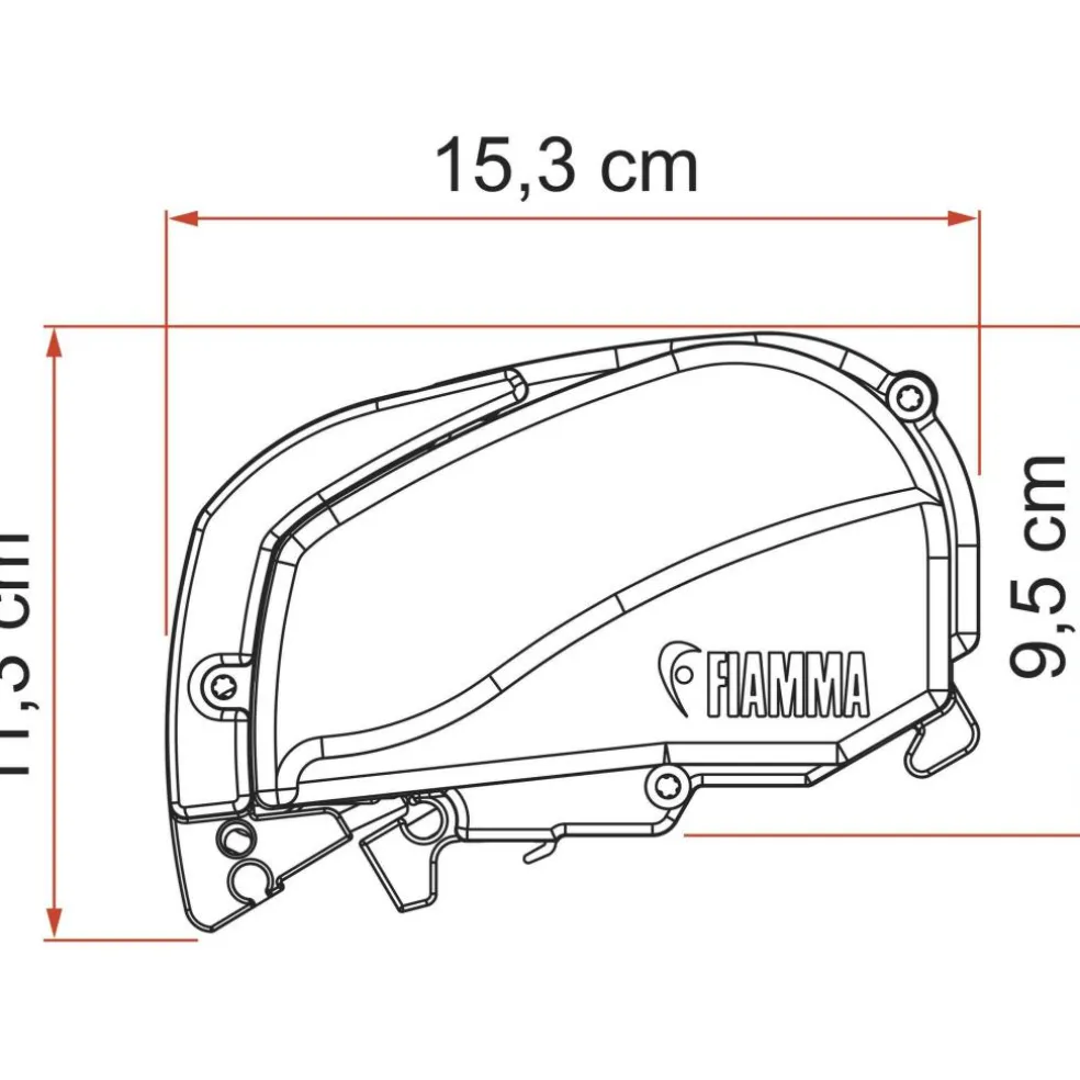 Fiamma F80s 450 cassetteluifel titanium - royal grey