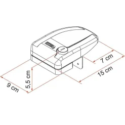 Fiamma Safe Door Frame veiligheidsslot wit