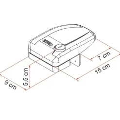 Fiamma Safe Door Frame veiligheidsslot wit 3 stuks