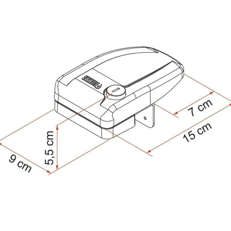 Fiamma Safe Door Frame veiligheidsslot wit 3 stuks
