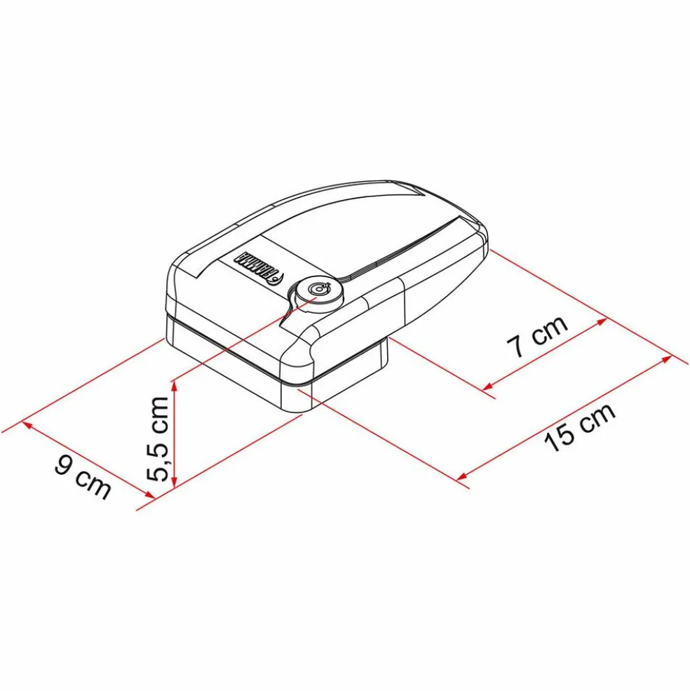 Fiamma Safe Door veiligheidsslot black