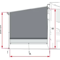 Fiamma Side Block F45 F80s zijwand