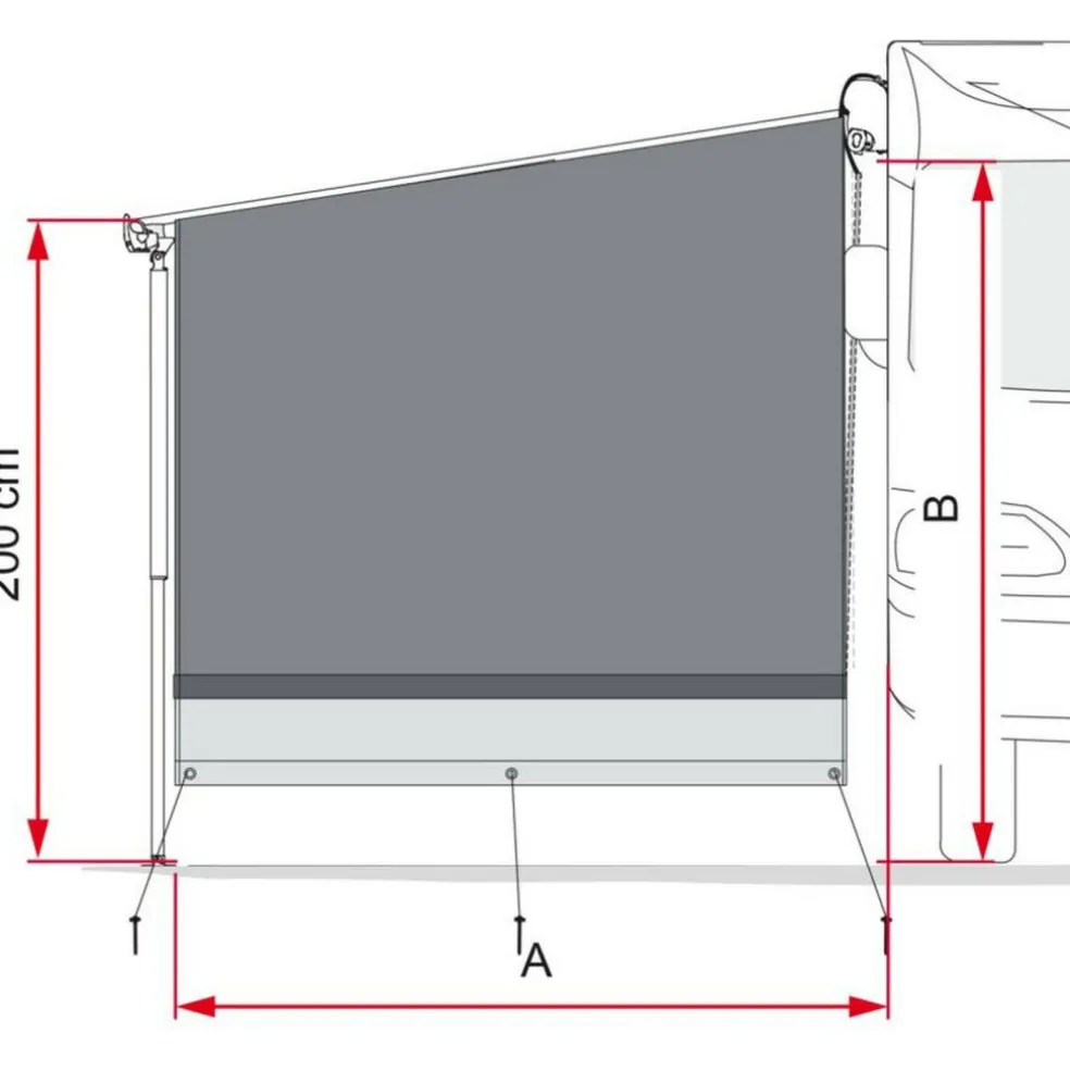 Fiamma Side Block F45 F80s zijwand