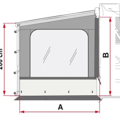 Fiamma Side W Pro F35 Van zijwand