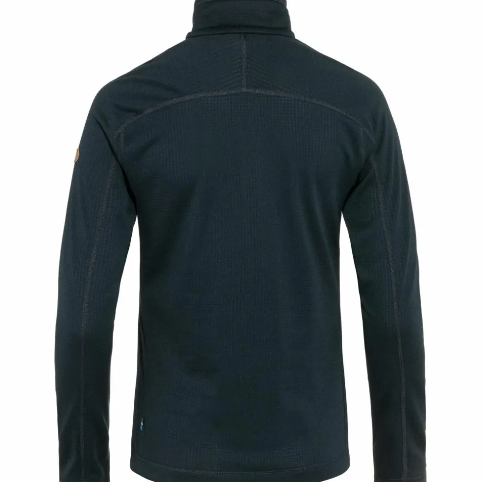 Fjällräven Abisko Lite Fleece Half Zip shirt dames dark navy