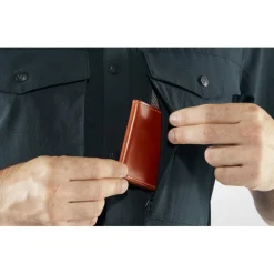 Fjällräven Abisko Trekking SS overhemd heren dark navy