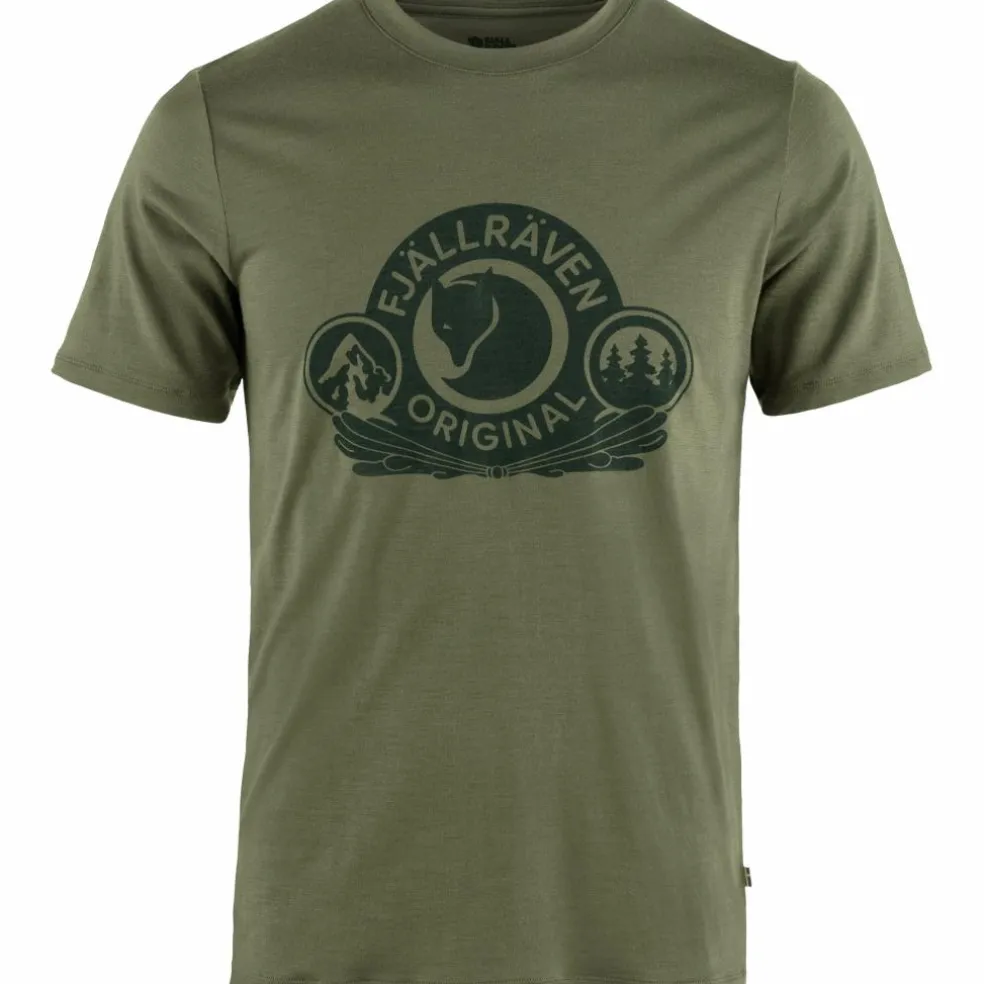 Fjällräven Abisko Wool Classic shirt heren laurel green