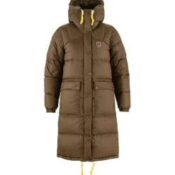 Fjällräven Expedition Long Down parka outdoor jack dames dark oak